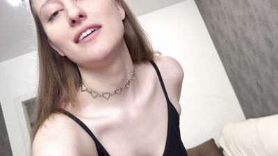 Fucked an 18-year-old beauty against the wall and finished in her mouth