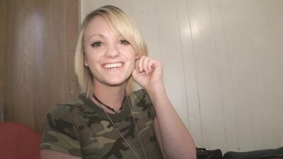 Ghetto Hottie Big Tits Alysa Moore Young Sucking Big Dick Marine Wife Ho Boobs Blonde!