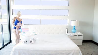 Dirty Laundry! Alexis Fawx Borrows Her Stepson's Cock