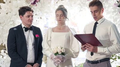 BRIDE4K. A real wedding anal fuck, Bride was nailed by a toastmaster