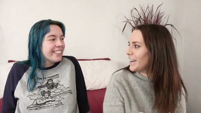 Casting Desperate Amateurs Alisha Olivia and Milo Getting their tight pussies pounded
