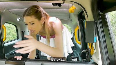 Fake Taxi Getting hot and sweaty in the back of the Taxi