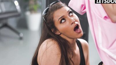 Lesbian Smuggler Punished with Sex by Security & Flight Attendant - A GIRL KNOWS