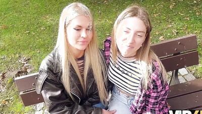 VIP4K. Hot and playful blonde Zlata Shine is cheating on her GF with a Big Boss