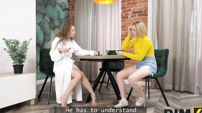 RIM4K. Kinky couple showing their busty friend what is the best sex is