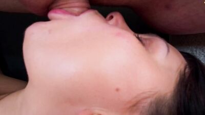 extreme close up blowjob and a big cumshot in mouth