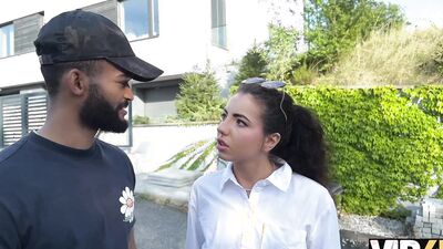 VIP4K. Hot teen Una Fairy is fucking and showing her tits and pussy in front of her BF