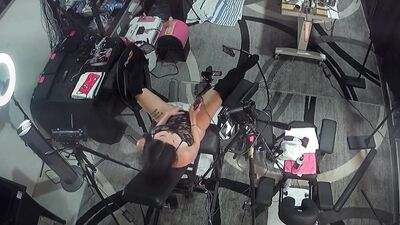 Bonnie in a Gyno Chair Playing with Her Perfect Pink Pussy & Huge Clit Till' She Erupts. 9 POV's H.d