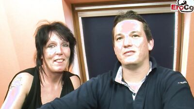 German old wife gets shared for the first time in threesome