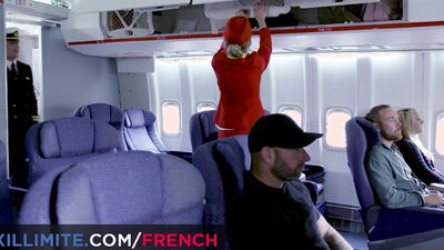 While the passengers on the flight rest