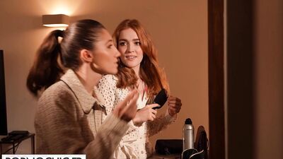 Jia Lissa and Maya Woulfe receive 2 men at home
