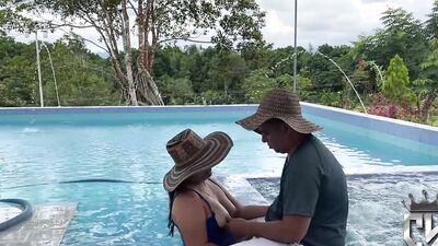 FUCKING WITH THE POOL CLEANER