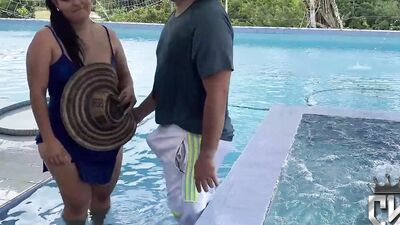 FUCKING WITH THE POOL CLEANER