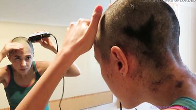 Italian Girl Shaves Her Head to Zero