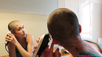 Italian Girl Shaves Her Head to Zero