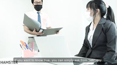 Office Female Manager Horny with her male Staff
