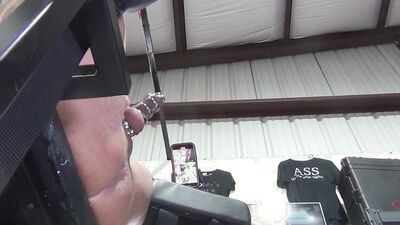 Strap on Stories -pegging -slut Puppet Caged & Slut Hole Pumped Until He Erupts. Side & Bottom POV's