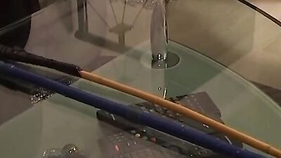 Masked German babes sucking dick after BDSM threesome