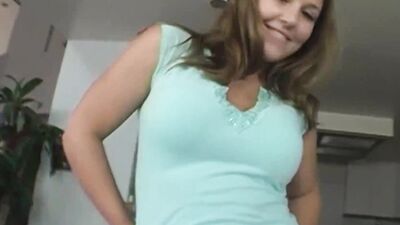 Busty Teasing Blonde Uses Her Perfect Rack To Her Advantage