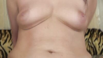 Mom opens her unshaven pussy