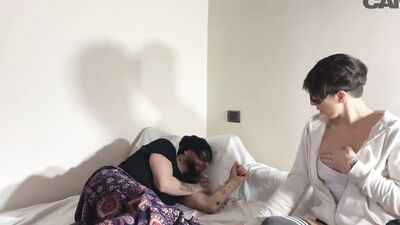 Have a look at this naughty couple enjoying blowjob foreplay