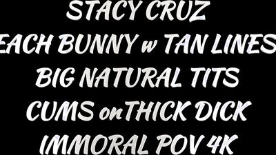 Stacy Cruz's POV Blowjob & Hard Fucking With An Epic Cumshot!