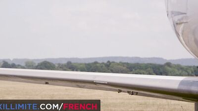 Hot sex in a private plane
