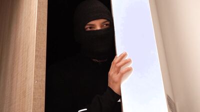Busty housewife gets fucked by a masked who breaks into her house - use my Honey Play Box toy