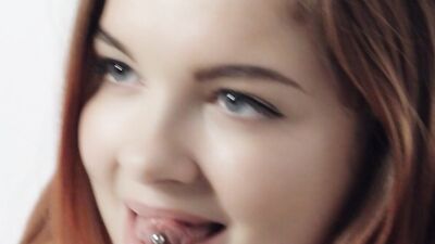 Russian Redhead Masturbates In Front Of BF Then Rides Him Good - WHITEBOXXX