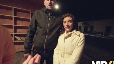 VIP4K. A sudden threesome with 2 Colombian hotties, while the second dude is cuckolding in humiliation