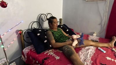 Christmas eve surprise for boyfriend gone wrong when i suddenly caught him masturbating by MRLSEXDOLL