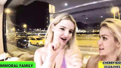Cherry Kiss & Eliza Eves Get Fucked By Stepbrothers Matt & Matthew!