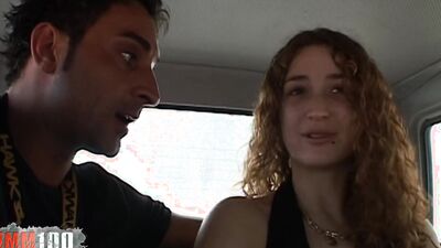 Young spanish redhead Monica Ledesma outdoor fucking - Remastered