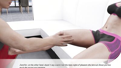 My Stepbrother's Wife #8 I saw Jennifer's pussy while massaging her thigh