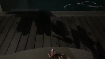 Vends-ta-culotte - Personal sextape of the superb Chloe Duval: she comes out of the pool naked and fucks with her boyfriend