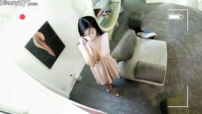 Asian Nanny Massages Bosses Cock With Her Wet Pussy