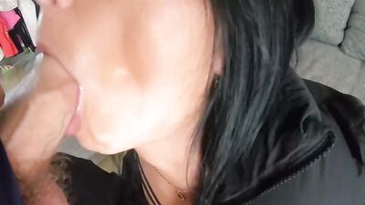Milfycalla Very Shiny Leggins and a Lot of Cum on New Puffy Downjacket 171 Preview