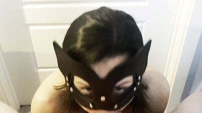 I cum hard with my vibrator while getting face fucked by my friend!