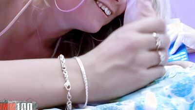 Calia B Blonde Babe with Big Tits Gets Her Ass and Pussy Fucked Hard by Terry Kemaco