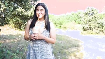 OUTDOOR DATE with Amanda Luxor!! This big bottomed latina is going to try a hardcore one