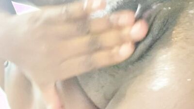 Solo Female Takes Her Time Slowly Sensually Pleasing Her Pretty Ebony Pussy
