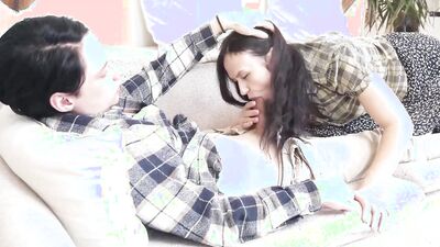 nymphomaniac stepmom surprises me while jerking off