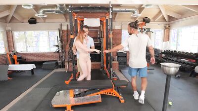 Redhead Slut Lets Tennis Studs Team Up And Spray Her Face - Mazy Myers
