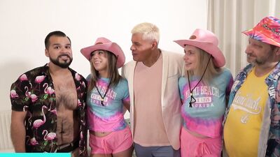 Teddy Takes the Plunge into Rebel & Lana's Asses & Pussies!