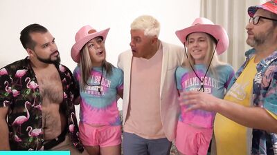 Teddy Takes the Plunge into Rebel & Lana's Asses & Pussies!
