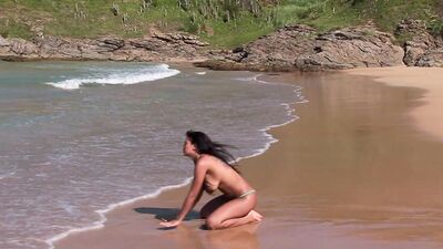 Babalu Takes Dicks In Each Hole On The Sandy Beach- PervMilfsnTeens