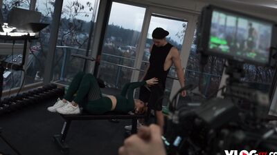 Beautiful Redhead Hottie Charlie Red BTS
