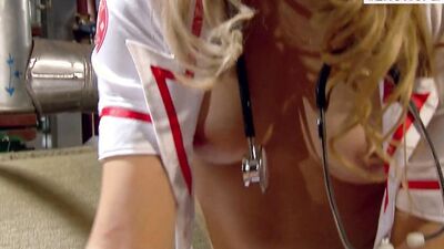 Blonde anal nurse - Hard anal