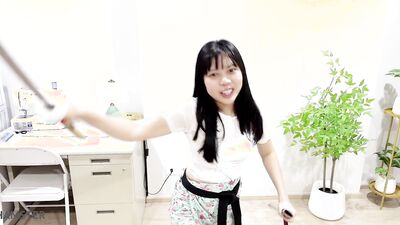 Asian Girl ,need training not only her sword but also her pussy
