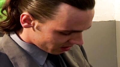Hot babe sucks and fucks huge dick to be freed